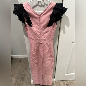 Stop Staring! Blush Pink and Black body on dress